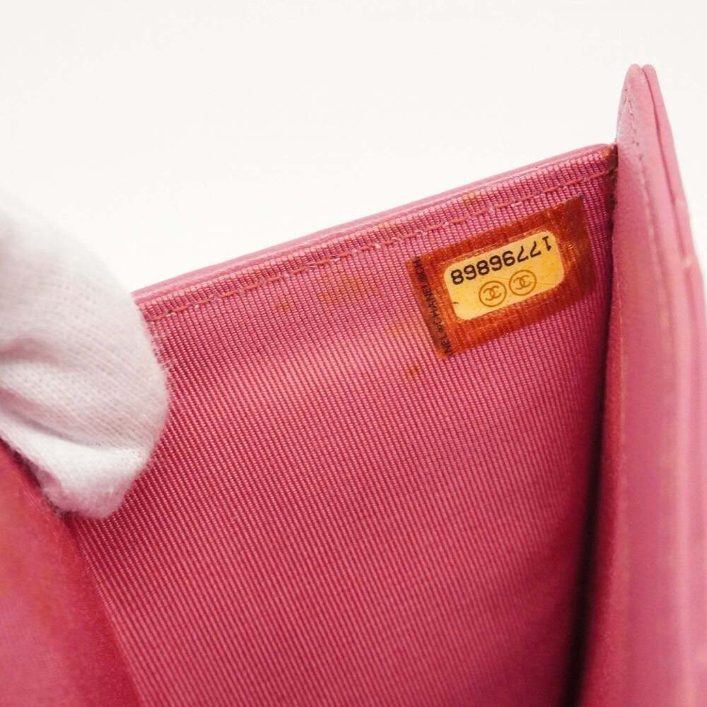 Chanel Matelasse Tri-fold Long Wallet in Lambskin, Pink Champagne, Women's - Picture 10 of 16